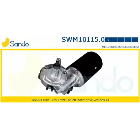 Мотор стеклоочистителя SANDO 1266870015 9CW5H4M 7G0U IK SWM10115.0 изображение 0