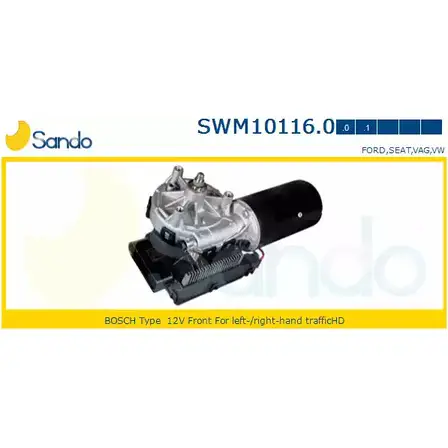 Мотор стеклоочистителя SANDO L9T5TYZ 1 XJUH 1266870031 SWM10116.0 изображение 0