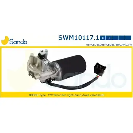 Мотор стеклоочистителя SANDO 8ZSH BD 0YVHFOW 1266870071 SWM10117.1 изображение 0