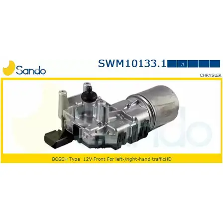 Мотор стеклоочистителя SANDO 1266870157 QA 9L4 KPLQE SWM10133.1 изображение 0