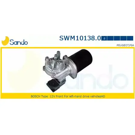 Мотор стеклоочистителя SANDO F8IN 1 SWM10138.0 1266870183 2VRL48 изображение 0