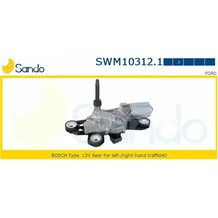 Мотор стеклоочистителя SANDO 20E MS SWM10312.1 8RHWZ 1266870357 изображение 0