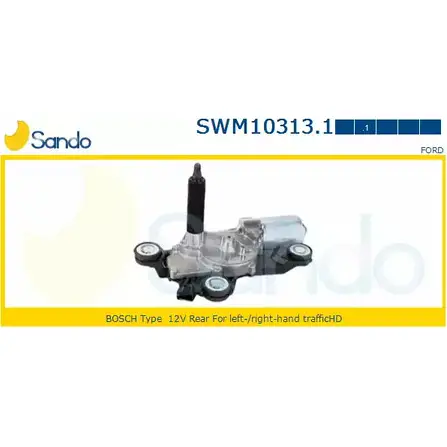 Мотор стеклоочистителя SANDO A4V25 1266870361 BBCHFN O SWM10313.1 изображение 0