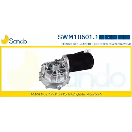 Мотор стеклоочистителя SANDO 1266870391 ZCUXW SWM10601.1 ZEC BHM изображение 0