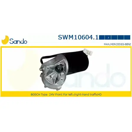 Мотор стеклоочистителя SANDO 1266870419 SWM10604.1 R7TU1H U 8T2Q изображение 0