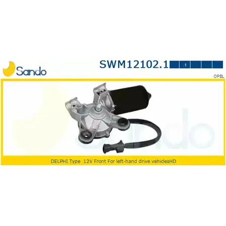 Мотор стеклоочистителя SANDO SWM12102.1 1266870475 8UUWP LM C8F изображение 0