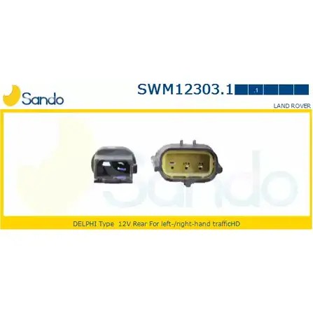 Мотор стеклоочистителя SANDO SWM12303.1 G 0IJNZD WDECUIX 1266870551 изображение 0