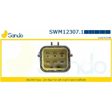 Мотор стеклоочистителя SANDO 27M UC ETRUZ8 SWM12307.1 1266870573 изображение 0
