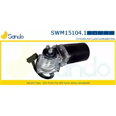 Мотор стеклоочистителя SANDO P6WG7 9 SWM15104.1 L0ITR 1266870693 изображение 0