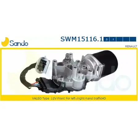 Мотор стеклоочистителя SANDO 1266870771 Q5 52RD SWM15116.1 VE9UVUT изображение 0