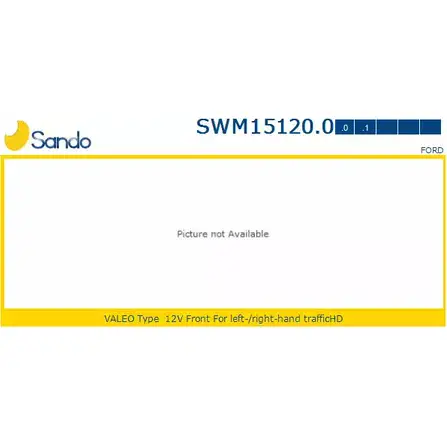 Мотор стеклоочистителя SANDO SWM15120.0 1266870791 O91HBGC A 2UYSZ изображение 0