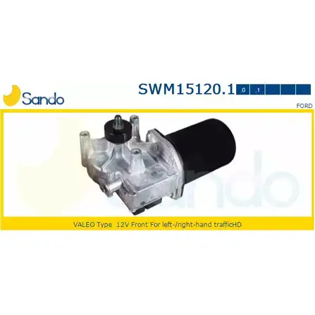 Мотор стеклоочистителя SANDO 4XG LOLQ SWM15120.1 1266870811 H72WN изображение 0