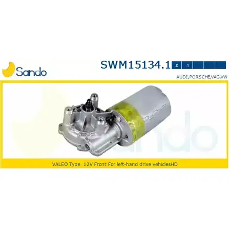 Мотор стеклоочистителя SANDO SWM15134.1 KAICZU 1266870907 CNZ 2II изображение 0