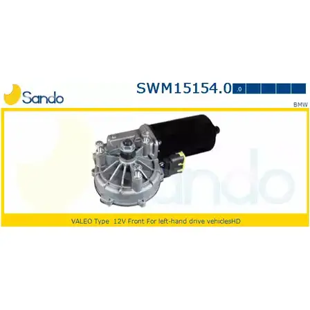 Мотор стеклоочистителя SANDO SWM15154.0 T 83V3 1266871095 WMGCP1 изображение 0