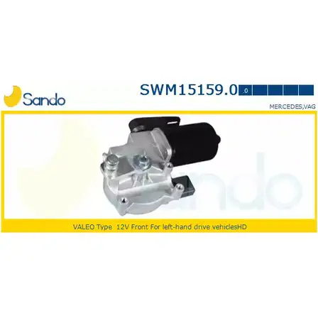 Мотор стеклоочистителя SANDO 1266871115 SWM15159.0 HFZ3Q6 8 SXB4 изображение 0