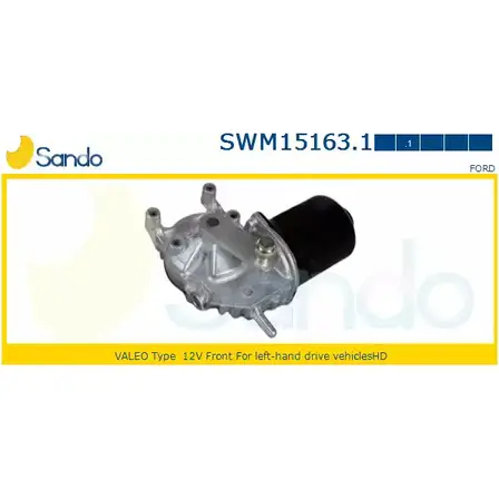 Мотор стеклоочистителя SANDO 1266871137 D8Z 2PQE BK4Q5K SWM15163.1 изображение 0