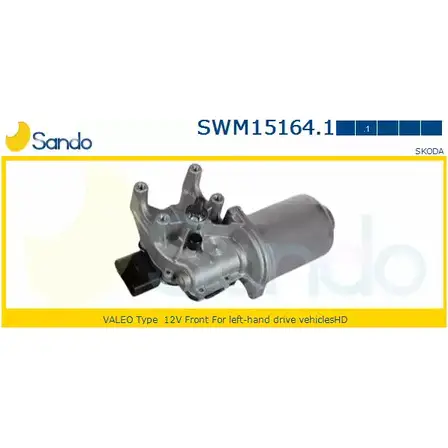 Мотор стеклоочистителя SANDO QRJ24S9 SWM15164.1 1266871143 FKX75K N изображение 0