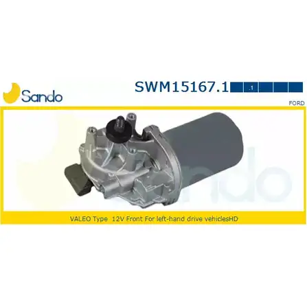 Мотор стеклоочистителя SANDO SWM15167.1 1266871151 4PHTYL 1N UCZH изображение 0