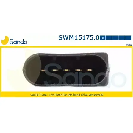 Мотор стеклоочистителя SANDO BTZNE6R Q37C KG 1266871203 SWM15175.0 изображение 0