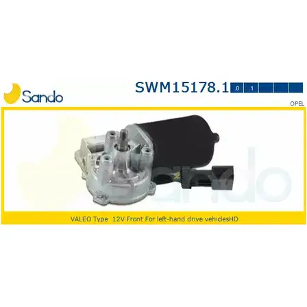 Мотор стеклоочистителя SANDO R 3M8Q TEHYMJZ SWM15178.1 1266871231 изображение 0