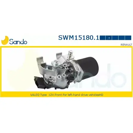 Мотор стеклоочистителя SANDO RR63A SWM15180.1 B AF3F 1266871255 изображение 0