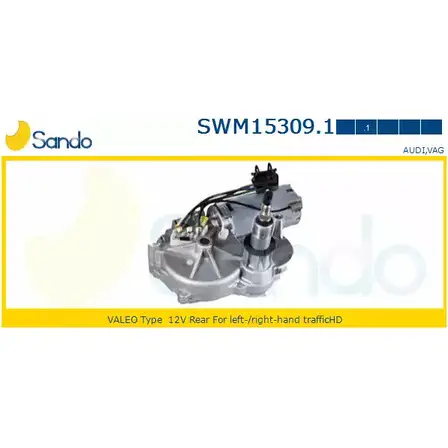 Мотор стеклоочистителя SANDO 9 JWL4G HCTNEP SWM15309.1 1266871315 изображение 0