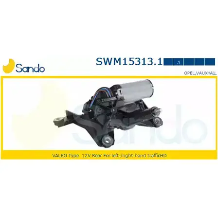 Мотор стеклоочистителя SANDO RTC46 9 XY2895V SWM15313.1 1266871337