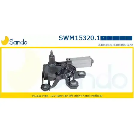 Мотор стеклоочистителя SANDO T VLP1S SWM15320.1 88FO5 1266871369 изображение 0