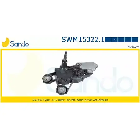 Мотор стеклоочистителя SANDO SWM15322.1 1266871381 YJXCJH B 22V1SZ