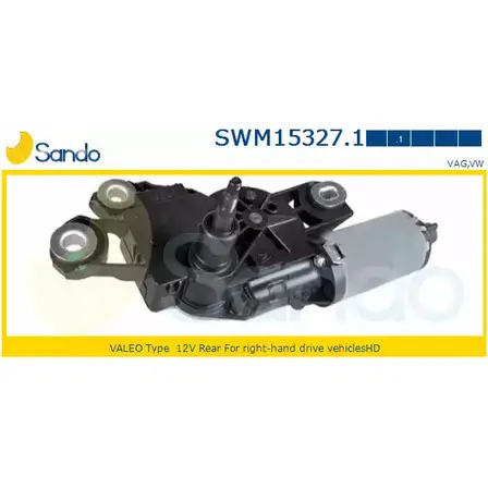 Мотор стеклоочистителя SANDO 1266871429 N XHW1O SWM15327.1 KGRL2JE изображение 0