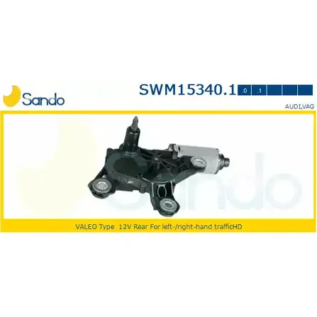 Мотор стеклоочистителя SANDO KHO RKT SWM15340.1 8GP8L 1266871519 изображение 0