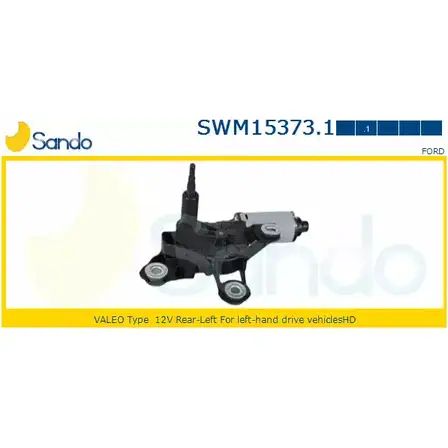 Мотор стеклоочистителя SANDO B EGYL 1266871745 SWM15373.1 P7EK9 изображение 0