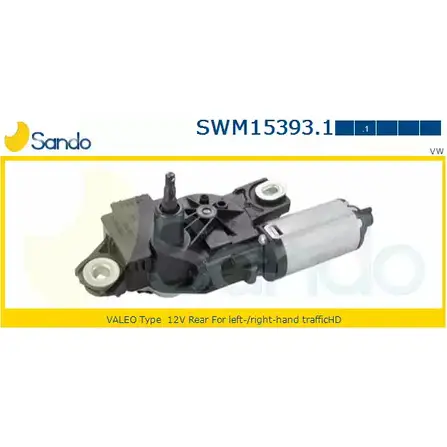 Мотор стеклоочистителя SANDO SWM15393.1 EG0Q 8 1266871849 88LKL7 изображение 0