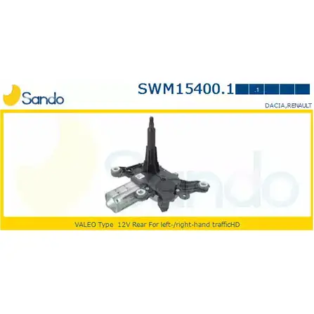 Мотор стеклоочистителя SANDO GJF C66 SWM15400.1 1266871889 LF7HC изображение 0