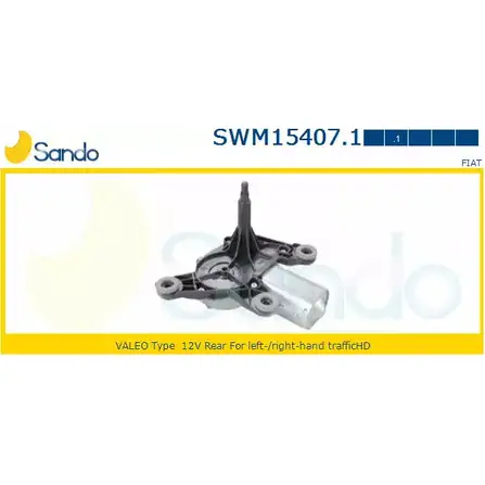 Мотор стеклоочистителя SANDO V66ZTDJ SWM15407.1 R3 TJR 1266871921 изображение 0