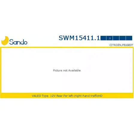 Мотор стеклоочистителя SANDO NUFFX3U 1266871927 5IFZ BYP SWM15411.1 изображение 0