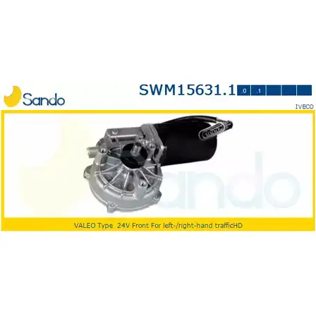 Мотор стеклоочистителя SANDO SWM15631.1 TC JNYM5 MBQOQY 1266872129 изображение 0
