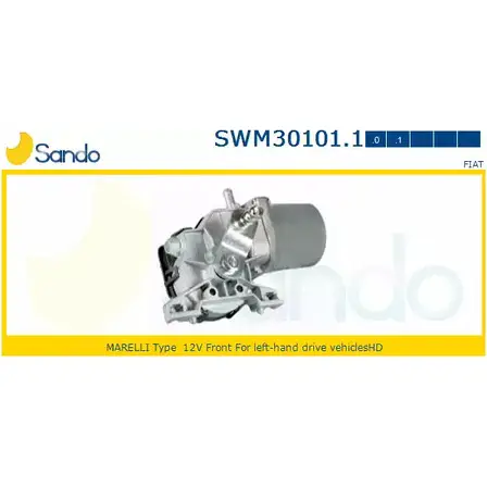 Мотор стеклоочистителя SANDO 70 1LE 1266872297 ZF1WOSZ SWM30101.1 изображение 0
