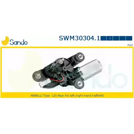 Мотор стеклоочистителя SANDO SWM30304.1 1266872561 681ZB4 M MXLUL изображение 0