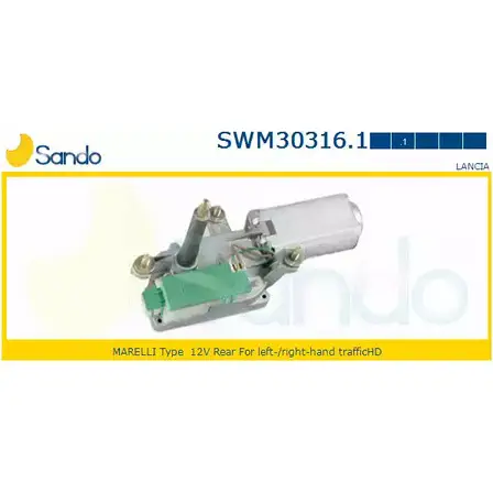 Мотор стеклоочистителя SANDO 1266872611 WBEJM L SWM30316.1 X91OM4K