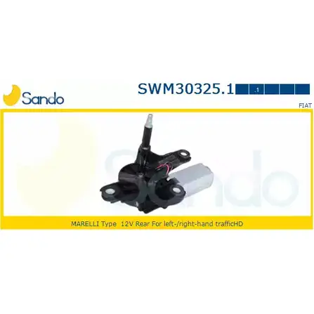Мотор стеклоочистителя SANDO SWM30325.1 6VY12 M1 ORZZS 1266872641 изображение 0