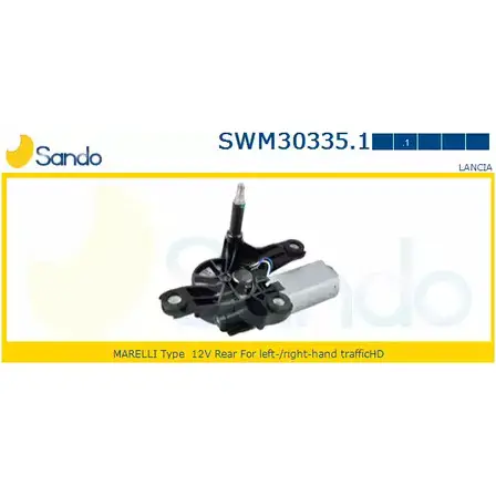 Мотор стеклоочистителя SANDO 1266872671 9TASFUD SWM30335.1 WSU 6Z6J