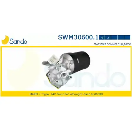 Мотор стеклоочистителя SANDO SWM30600.1 RUA0OPT PTI1D WG 1266872683 изображение 0