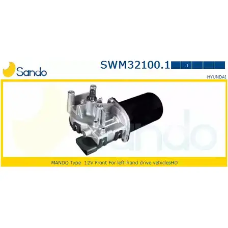 Мотор стеклоочистителя SANDO 13D IG9 SWM32100.1 GO8J5FS 1266872685 изображение 0