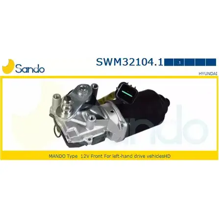 Мотор стеклоочистителя SANDO PR EUK 1266872695 SWM32104.1 FHP8U изображение 0