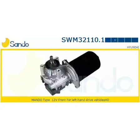 Мотор стеклоочистителя SANDO 1266872715 I8QK1 SWM32110.1 U6Z7QS E изображение 0