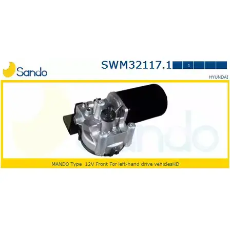 Мотор стеклоочистителя SANDO K7R 82K Q814NVE 1266872731 SWM32117.1 изображение 0