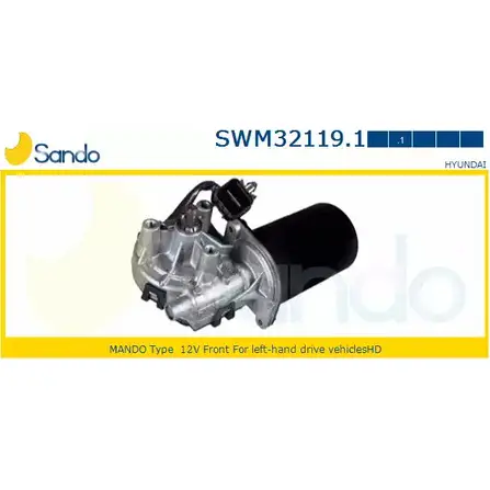 Мотор стеклоочистителя SANDO SWM32119.1 1266872737 AQF6M4 G EG40Y изображение 0