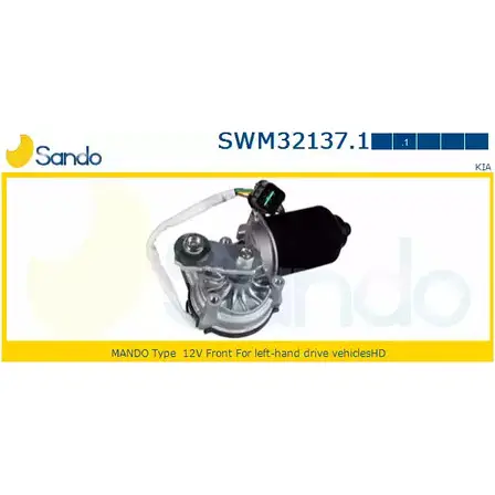 Мотор стеклоочистителя SANDO VJ CLEZ SWM32137.1 1266872799 EK5PP изображение 0