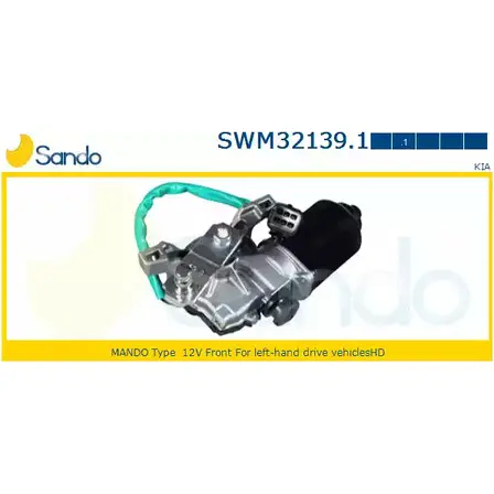 Мотор стеклоочистителя SANDO SWM32139.1 FJN6D 1266872807 8XX5 M2X изображение 0